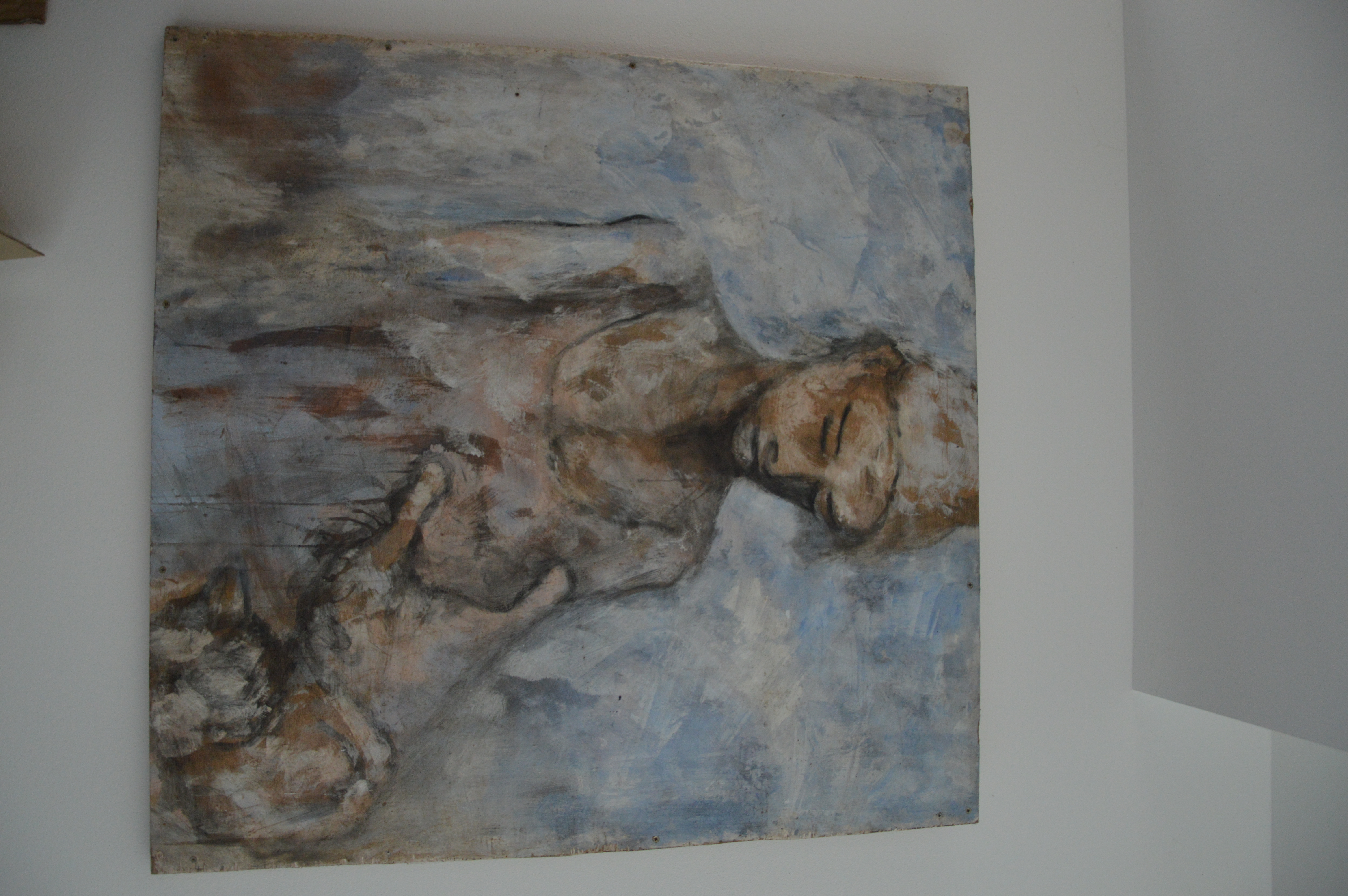 Painting 12 - Mixed media on wood by Gérard Pettiti, 2023